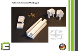 Rollladenlaufschienen Maxi Doppelt